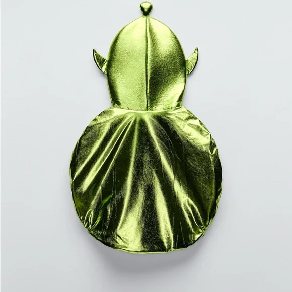 Zara kids Halloween Metallic Green Alien Costume. - Picture 2 of 6